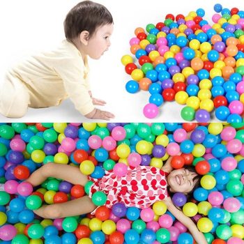 50Pcs 7Cm Swim Fun Colorful Soft Plastic Ocean Ball Secure Baby Kid Pit Toy Tas