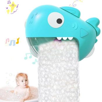 Baby Bath Toys, Bath Toys Automatic Bath Bubble Machine With 12 Music, Bathtub Toys For Kids Ages 1-3 4-8 Toddler Bath Toys Sharks Toys For Kids 3-5 Gifts For Boys Girls