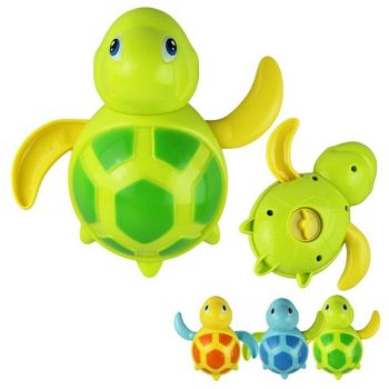 Essential Random Color New Born Babies Swim Turtle Wound-Up Chain Small Animal Baby Children Bath Toy Classic Toys Grassgreen