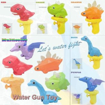 Kids Water Fight Toy Pistol Cute Cartoon Dinosaur Shape Water Gun Toy Cosplay Water Fight Swim Bathing Toy Gift For Kids Dino Figurine Toy
