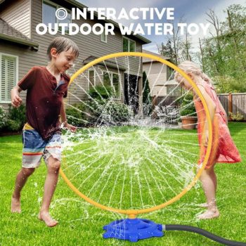 Outdoor Water Toy For Toddlers Fun Entertaining Toddler Outdoor Water Sprinkler Toy With 46 Rotating Spray Nozzles Adjustable Rotation Speed Kids